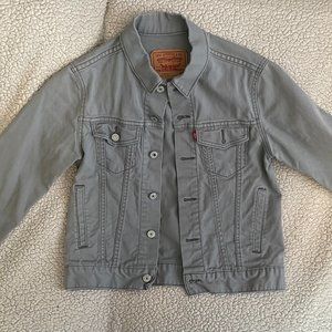 LEVI'S Gray Jean Jacket - Medium